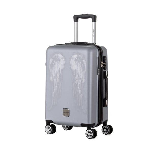 Šedý cestovní kufr Berenice Wings, 44 l