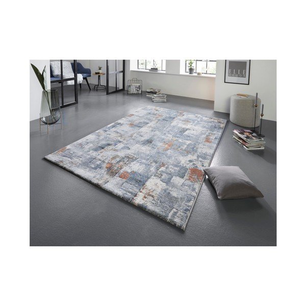 Modro-krémový koberec Elle Decoration Arty Miramas, 200 x 290 cm-image-1