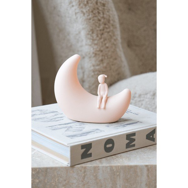 Heleroosa laste öölamp Moon Shell - Cam Cam Copenhagen-image-4