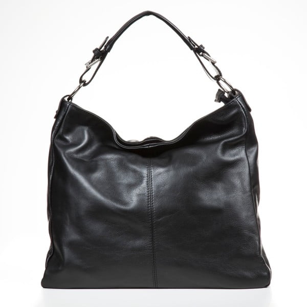 Černá kožená kabelka Mila Blu Breithorn