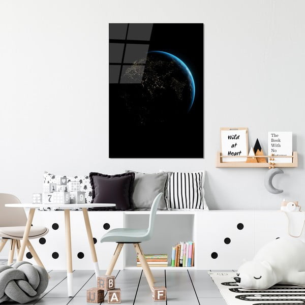 Klaasist maal 70x100 cm Earth - Wallity-image-2