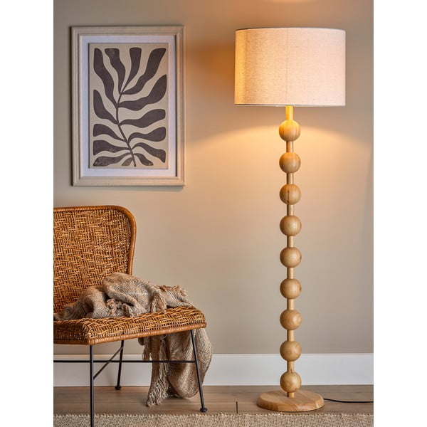 Naturaalset värvi põrandavalgusti tekstiilvarjundiga (kõrgus 154,5 cm) Giacoma - Bloomingville-image-3