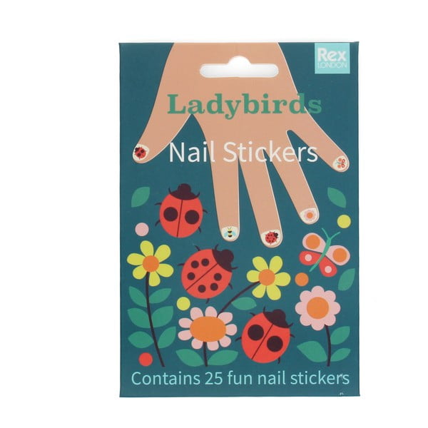 Loominguline komplekt Ladybird – Nail stickers - Rex London-image-2