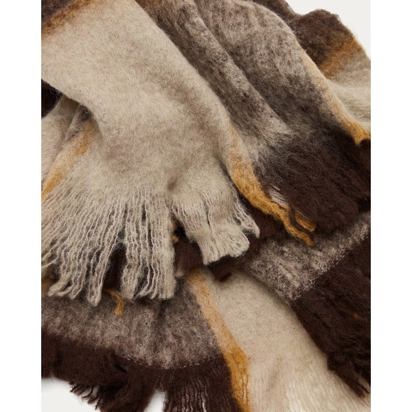 Villast ja segakiududest valmistatud tekk 130x170 cm Maro - Kave Home-image-1