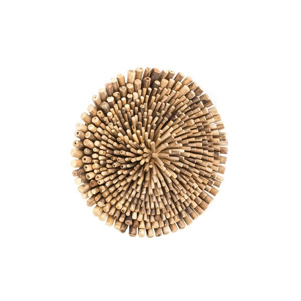 Teakist seinakaunistus Bee, ⌀ 70 cm Teak - WOOX LIVING-image-2