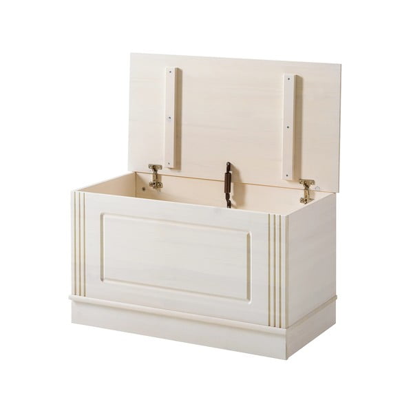 Valge männipuidust laegas 80x45 cm Anita - Støraa-image-4