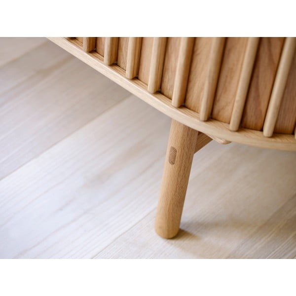 Naturaalset värvi tammedekoriga kapp 110x125 cm Carno - Unique Furniture-image-1