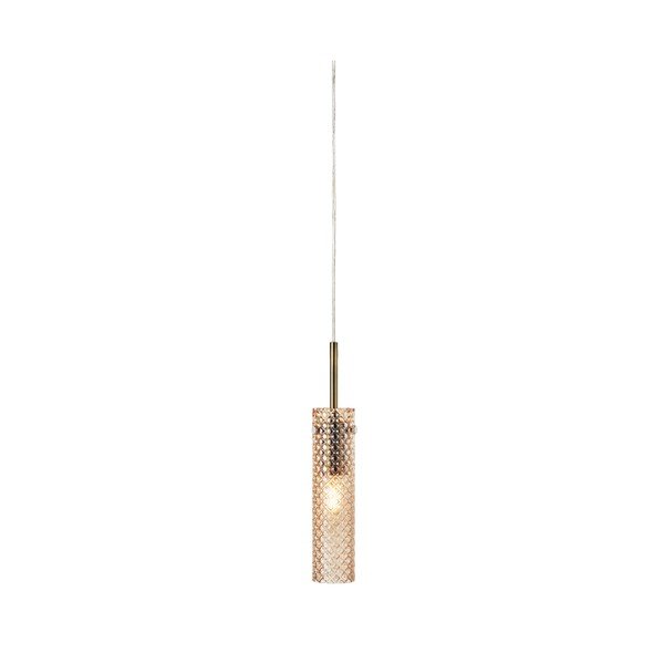 Messingist/merevaigust klaasist ripplamp ø5x27,5 cm Vibia - Markslöjd
