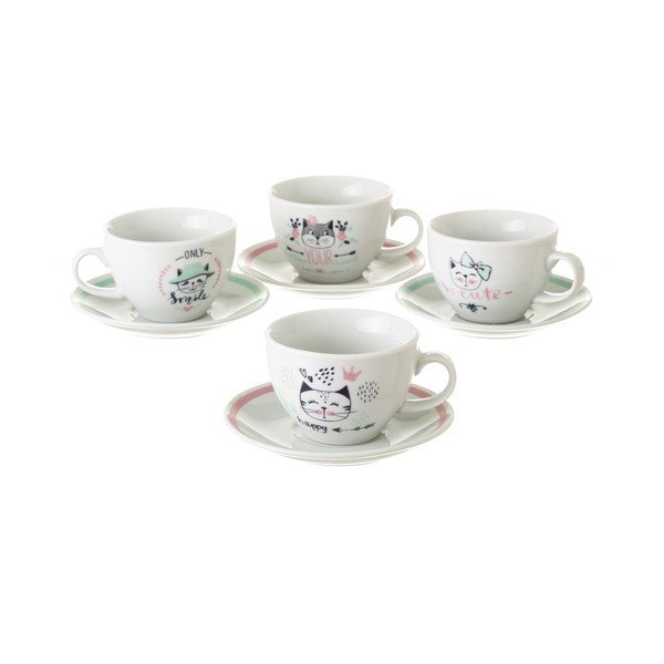 Sada 4 porcelánových šálků Unimasa Boho, 160 ml-image-1