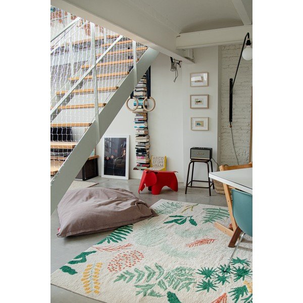 Pestav käsitsi kootud puuvillane laste vaip 170x240 cm Botanic Plants - Lorena Canals-image-4