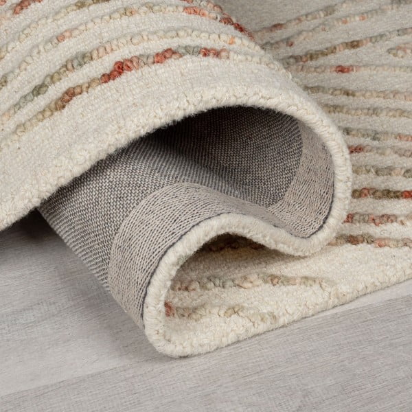 Oranž-kreem villane vaip 200x290 cm Abstract Swirl - Flair Rugs-image-2