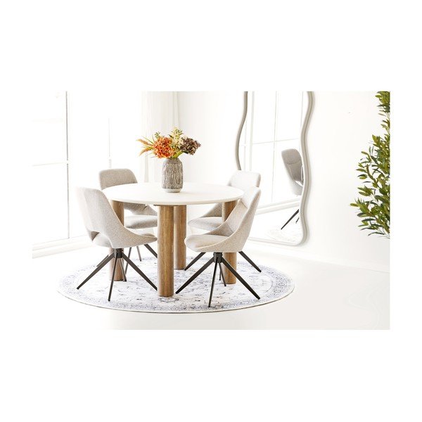 Beež/hallikassinine ümmargune vaip ø 200 cm Havana - House Nordic-image-1