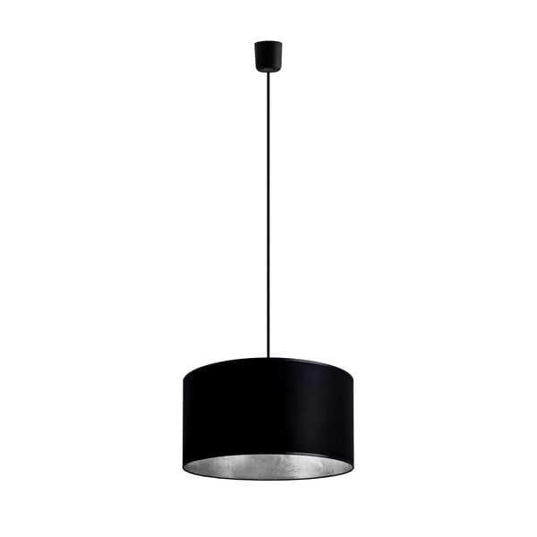 Stropní lampa Tres, černá/stříbrná, průměr 36 cm