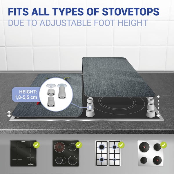 Klaasist pliidikatte komplekt 2 tk, 52 x 30 cm Cayenne - Wenko-image-2