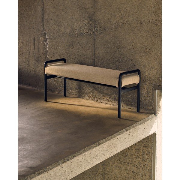 Must-kreem šenillist pink Macaret - Kave Home-image-1