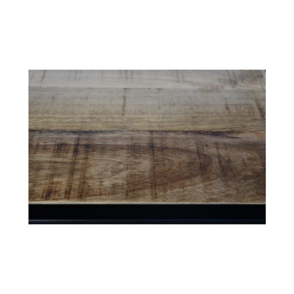 Knihovna z neopracovaného mahagonového dřeva HSM collection Levels, výška 80 cm-image-3