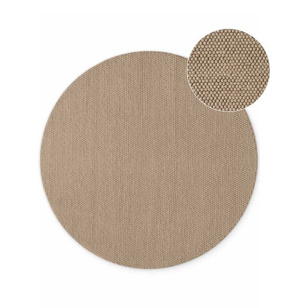 Käsitsi kootud villane ümmargune vaip naturaalses värvitoonis ø 200 cm Richmond Diana - Ted Baker