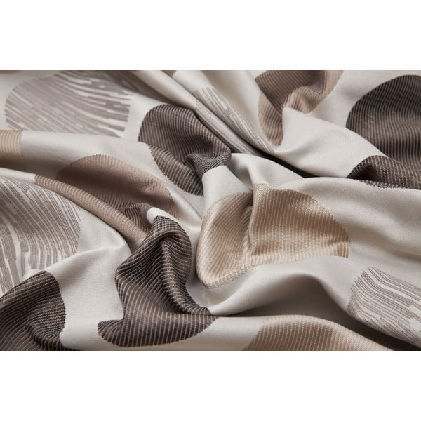 Pruun-beež jacquard kardin 210x260 cm Cerro - Mendola Fabrics-image-2