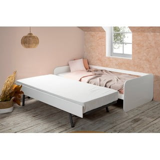 Valge laste voodi välja tõmmatava voodiga 90x190 cm Redona - Marckeric