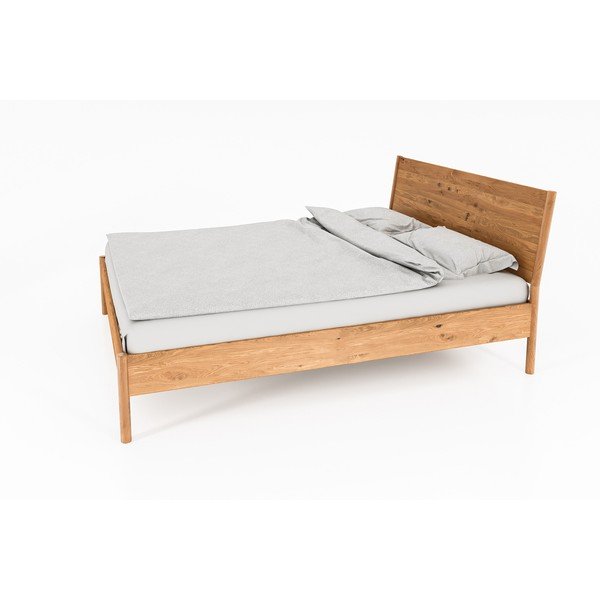 Üheinimesevoodi tammepuidust 90x200 cm naturaalses värvitoonis Pola - The Beds-image-2