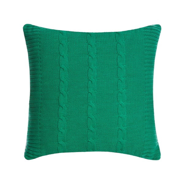 Pletený polštář Kosem 43x43 cm, zelený