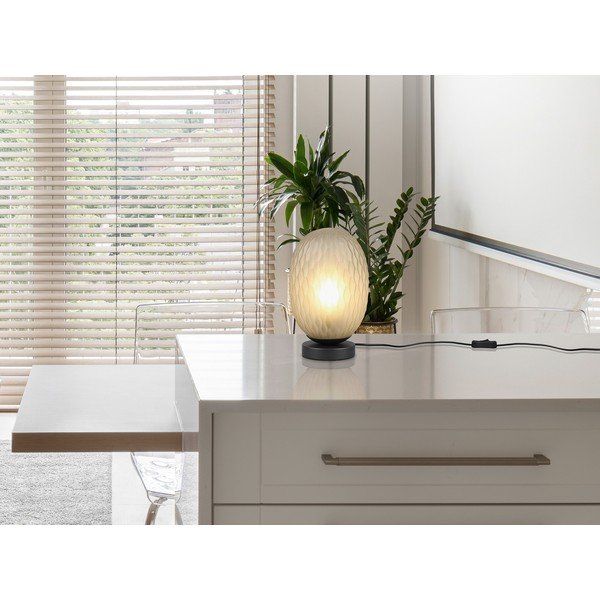 Roheline lauavalgusti klaasist varjuga (kõrgus 28,5 cm) Facette - Trio-image-1