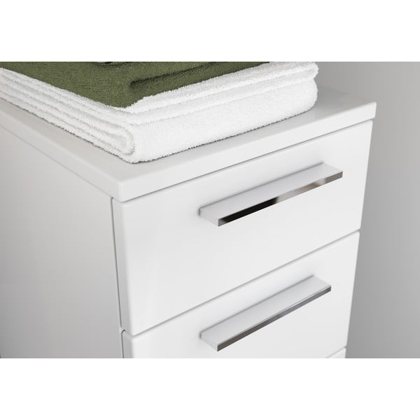 Valge madal vannitoakapp 30x86 cm Arvada - Germania-image-3