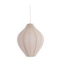 Naturaalse värvi ripplamp kangast varjuga Pasto - Light & Living
