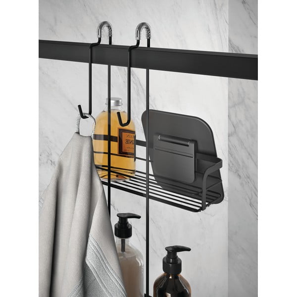 Matt must terasest rippuv vannitoa riiul Lava - Metaltex-image-4