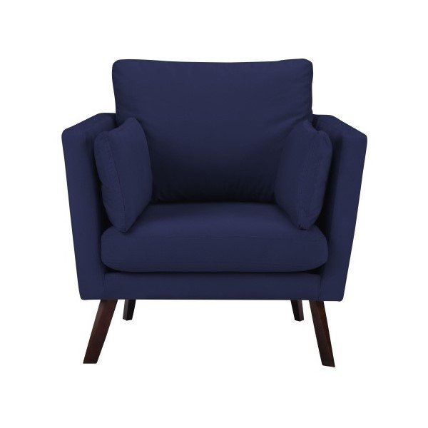 Námořnicky modré křeslo Mazzini Sofas Elena