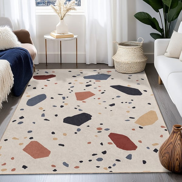 Kreem pestav vaip 60x230 cm Cracked Terrazzo - Mila Home-image-4