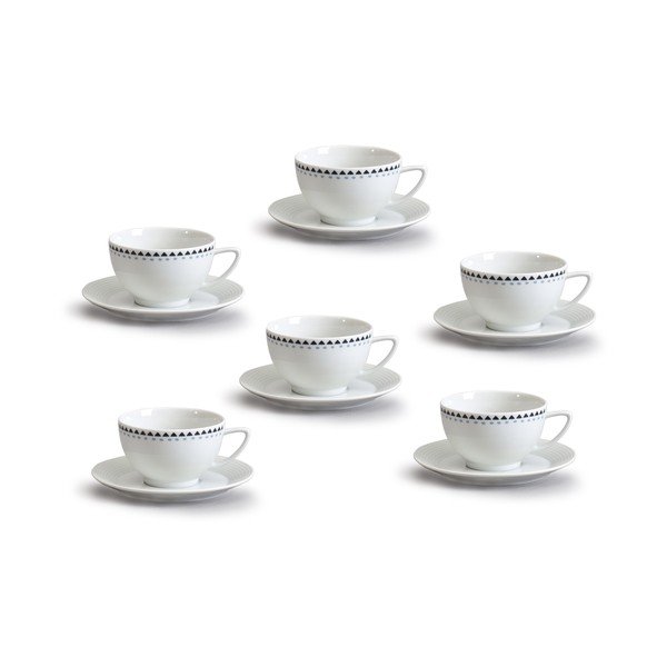 Porcelaanist teekomplekt kolmnurkadega Lea - Thun-image-1