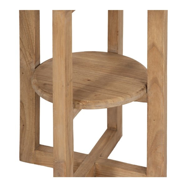 Ümmargune valge seedri täispuidust abilaud ø 40 cm Dala - Ixia-image-4