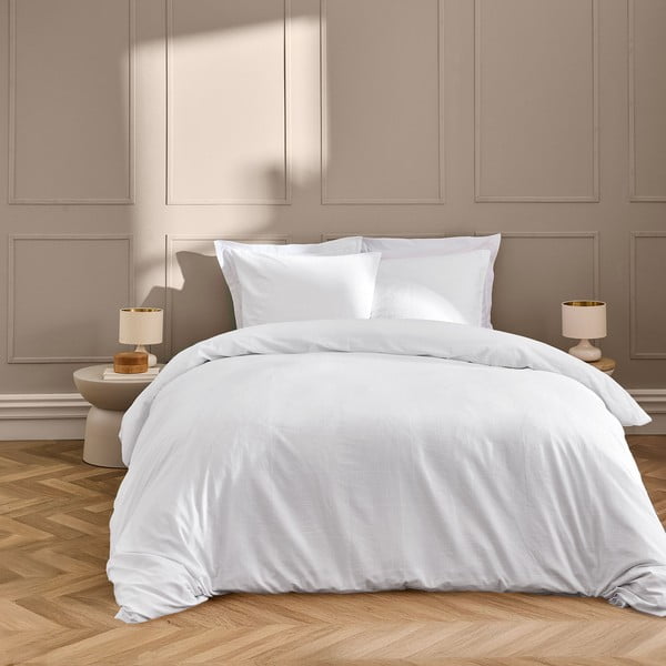 Valge kaheinimese/ülipikk voodipesu 240x220 cm Linella - douceur d'intérieur