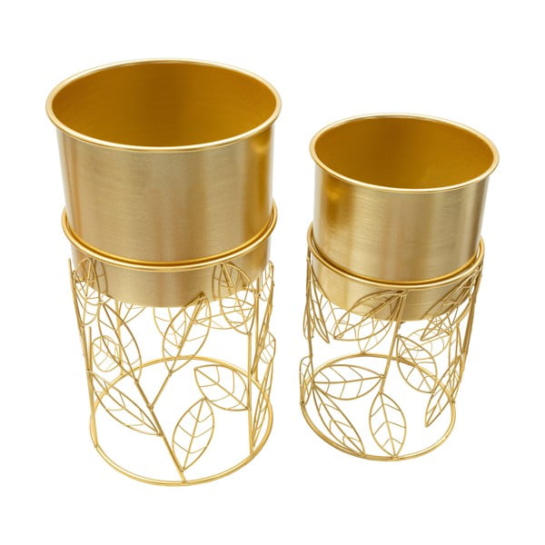 Metall lillepoti katted komplektis  2 tk ø 23 cm Livi – Mauro Ferretti-image-2