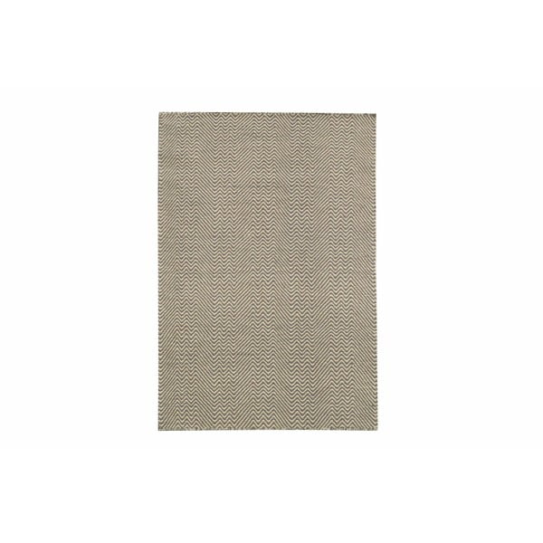 Ručně tkaný koberec Grey Zigzag Kilim, 70x115 cm