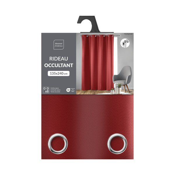 Punane pimendav kardin 135x240 cm Occult - douceur d'intérieur-image-3