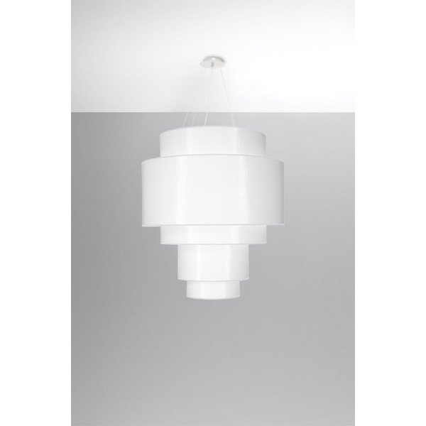 Valge rippvalgusti ø 80 cm Elber - Sollux-image-1