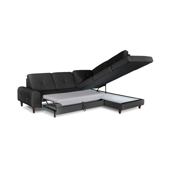 Šedá rohová rozkládací pohovka Windsor & Co. Sofas Beta, pravý roh-image-4