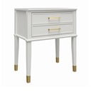 Valge öökapp Westerleigh - CosmoLiving by Cosmopolitan