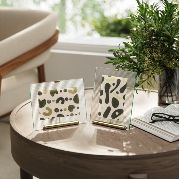 Kuldne klaasist pildiraam 16x20 cm Flute - Umbra-image-1