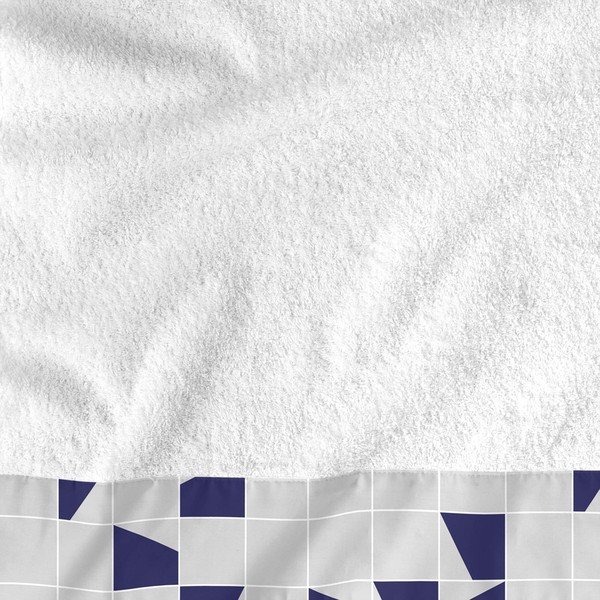 2 puuvillase rätiku komplekt Structure - Blanc-image-1