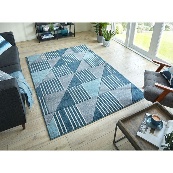 Hall ja sinine Velocity vaip, 160 x 230 cm - Flair Rugs-image-4