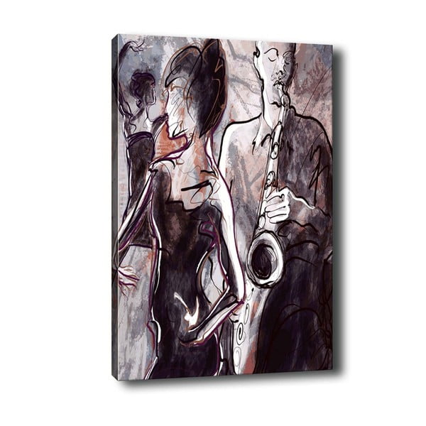 Maal Jazz, 40 x 60 cm Jazz Night - Tablo Center