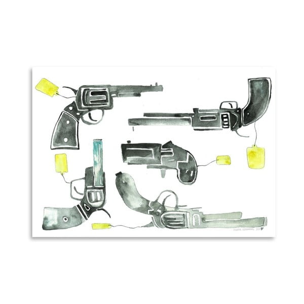 Plakát Pistols, 30x42 cm