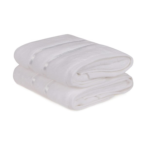 2 valge puuvillase rätiku komplekt, 50 x 90 cm Dolce - Foutastic-image-2