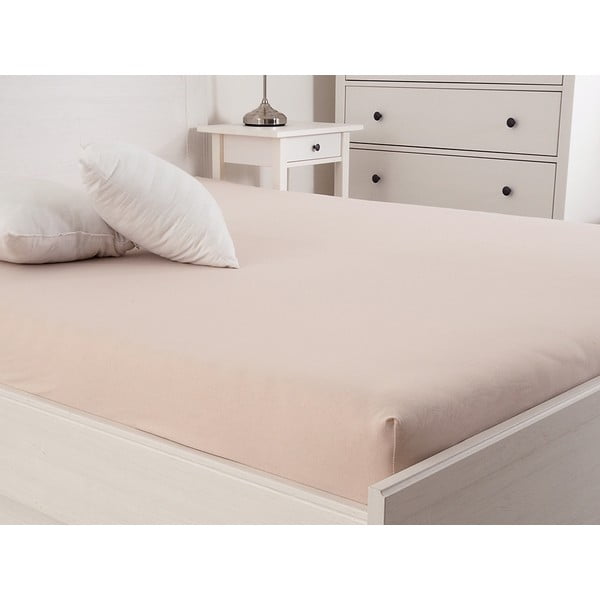 Helepruun kummiga voodilina 140x200 cm - B.E.S.-image-1