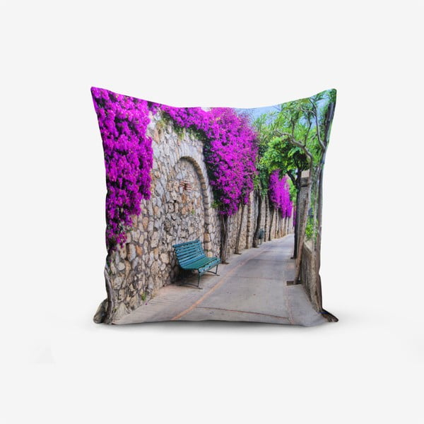 Puuvillasegust padjapüür Purple Street, 45 x 45 cm - Minimalist Cushion Covers
