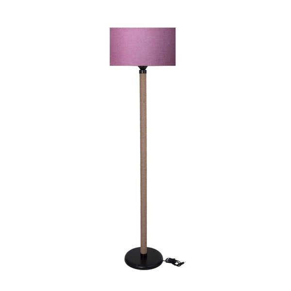 Volně stojící lampa s růžovým stínítkem lampa Kate Louise Rope