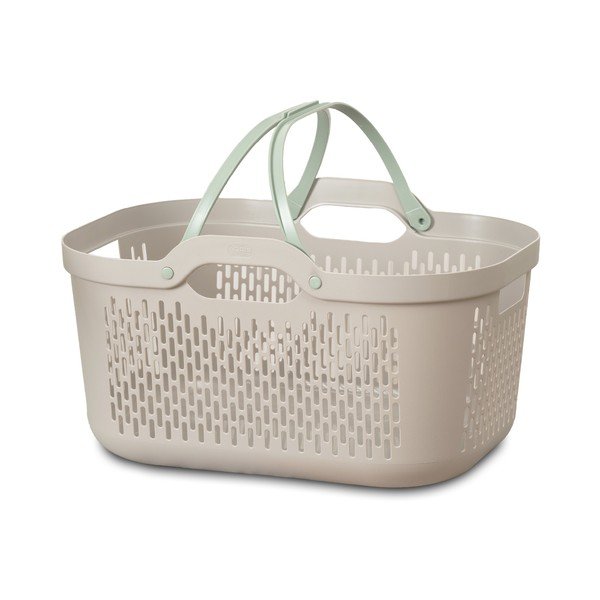 Helepruun plastikust pesukorv 45 l - Addis